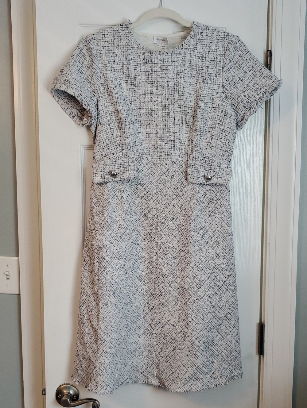 Seraphine Maternity Tweed Shift Dress